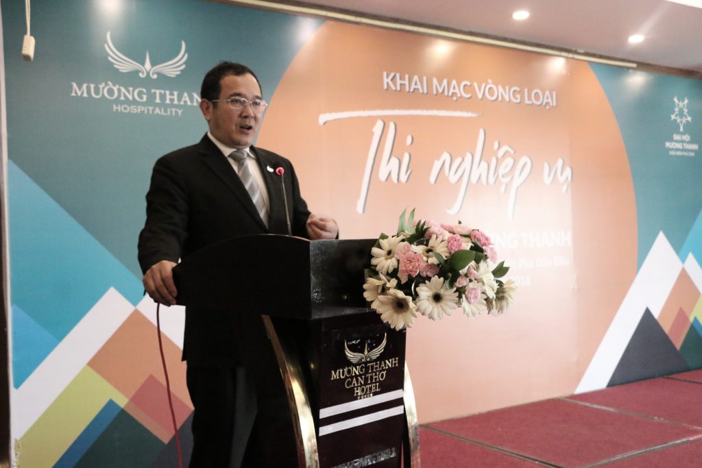 Phó Tổng Giám đốc: Nguyễn Văn Hùng phát biểu đại diện BTC và đọc các quy định thể lệ thi